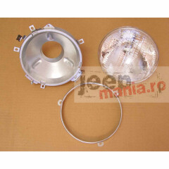 Headlight Assembly With Bulb, 72-86 Jeep CJ Models