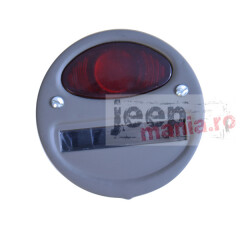 Left Tail Light Assy With Lens, 41-45 Willys MB