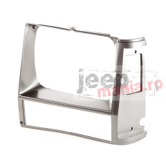 Left Gray Headlight Bezel, 84-01 Jeep Cherokee XJ