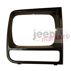 Ornament Far si Semnalizare DREAPTA - RH Black Headlight Bezel, 97-01 Jeep Cherokee XJ