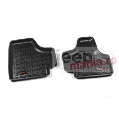 Floor Liners, Rear, Black, 08-12 Jeep Liberty KK