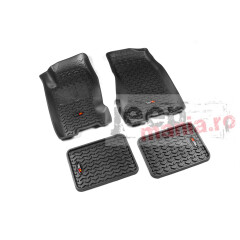 Floor Liner Kit, Black, F/R, 99-04 Grand Cherokee WJ