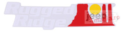 Decal, White, Rugged Ridge Logo