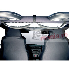Manere duble usa spate, negre, 87-06 Jeep Wrangler YJ/TJ