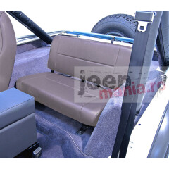Standard Rear Seat, Gray, 55-95 Jeep CJ & Wrangler
