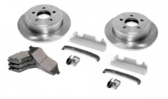 KIT Frana FATA pt. Jeep Wrangler (TJ) 2000-2006, Cherokee (XJ) 2000-2001, include Discuri Frana, Placute si Kit montaj pt. Etrieri