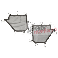Tube Door Covers, Rear Pair, Black; 07-17 JKU