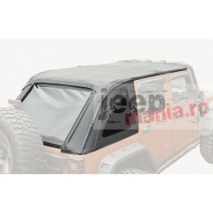 Bowless Top, 4-Door, Black Diamond, 07-18 Wrangler