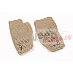 Floor Liners, Front, Tan, 08-12 Jeep Liberty KK