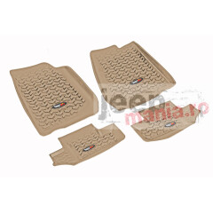 Floor Liner Kit, Tan, F/R, 07-17 2 Door Wrangler