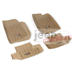 Floor Liner Kit, Tan, 07-17 Jeep 2-Door Wrangler