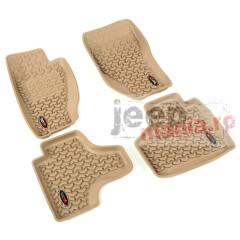 Floor Liner Kit, Tan, F/R, 08-13 Jeep Liberty