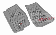 Floor Liners, Front, Gray, Caliber/Compass/Patriot