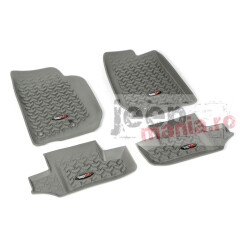 Floor Liner Kit, Gray, 07-17 Jeep 2-Door Wrangler