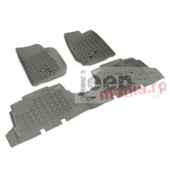 Floor Liner Kit, Gray, 07-17 Jeep 4-Door Wrangler
