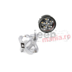 Small X-Clamp & Round LED Light Kit, Silver, 1-Pc.