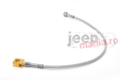 Rear Brake Hose, Braided SS, 87-95YJ