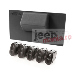 Panou Suplimentar Consola Centrala cu 5 Comutatori 2 pozitii, pt. 07-10 Jeep Wranglers JK/JKU