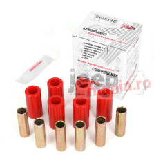 Leaf Spring Bushing Kit Frt or Rear Red 55-75 CJ