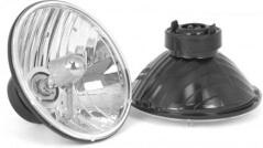 Set Faruri Rugged Ridge 7inch Round Crystal H2 Headlight Conversion pt. 55-06 Jeep CJ-5, CJ-7, CJ-8 Scrambler, Wrangler TJ & Unlimited TJ