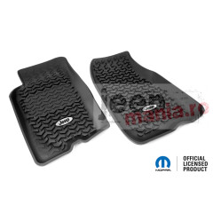 Floor Liners Frt Blk JEEP Logo 93-98 Cherokee(ZJ)