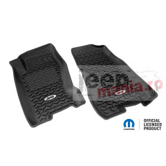 Floor Liners Frt Blk JEEP Logo 99-04 Grand Cherokee WJ