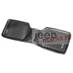 Floor Liner, Rear, Blk, Logo, 84-01 Cherokee XJ
