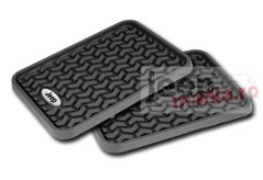 Floor Liner, Rear, Black, Jeep Logo, Universal