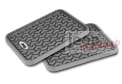 Floor Liner, Rear, Gray, Jeep Logo, Universal