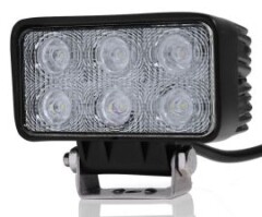 Proiector LED Auto Offroad 18W/12V-24V, 1320 Lumeni, Dreptunghiular, Flood Beam 60 Grade