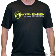 Tricou MetalCloak Logo Galben - Negru