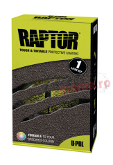 Kit 1 Litru Vopsea COLOR Texturata U-Pol® RAPTOR , contine Catalizator - Culoare la cerere !