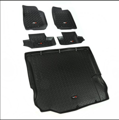 All Terrain Floor Liner Set, Black; 11-18 Jeep Wrangler JK, 2 Door