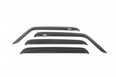 Window Rain Deflectors, Front and Rear, Smoked Acrylic, Rugged Ridge, Jeep Liberty (KK) 2008-2011