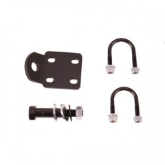 STEERING DAMPNER BRACKET HEAVY DUTY RUGGED RIDGE 72-86 CJ,  87-06 WRANGLER, 84-01 CHEROKEE, 93-98 GRAND CHEROKEE (6 CYLINDER ONLY)