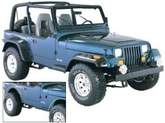 All-Terrain 6-Piece Flare Kit pt. 87-95 Jeep Wrangler YJ ( Bushwacker - POCKET STYLE Design )