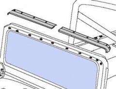 Bestop Windshield Retaining Channel pt. 76-95 Jeep CJ-5, CJ-7, CJ-8 Scrambler & Wrangler YJ