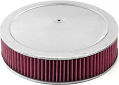 Rugged Ridge / K&N: 14inch Round Air Cleaner Assembly pt. Most 4 Barrel Carbs