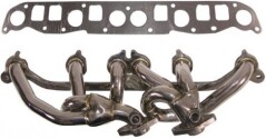 Set Evacuare (inclusiv galeria): Performance Header in Polished 304 Stainless Steel pt. 00-04 Jeep Wrangler TJ & Unlimited with 4.0L Engine