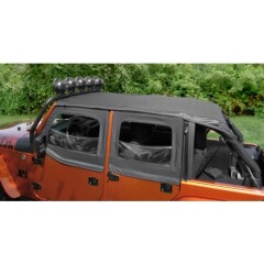 POCKET ISLAND TOPPER, NEGRU  Diamond pt. 2010-2018 Jeep Wrangler JK 4 Door.