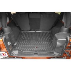 Covorase de Protectie Cargo / Portbagaj NEGRE pt. 2018+ Jeep Wrangler JLU, 4 Door