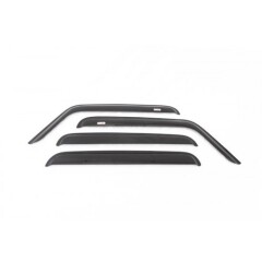 Window Rain Deflectors, Front and Rear, Smoked Acrylic, Rugged Ridge, 05-10 Jeep WK Grand Cherokee