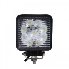 Proiector LED Rectangular 4inch - 27W, 2150 lumeni, FLOOD Beam 60 grade