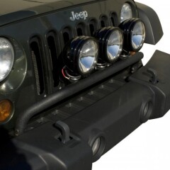 Bumper Mounted Light Bar, Textured Black, 2007-2018 Jeep JK Wranglers