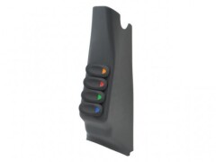 A-Pillar: Panou Suplimentar Stalp cu 4 Comutatori 2 pozitii, pt. 07-10 Jeep Wranglers JK/JKU