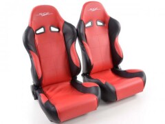 SPORT SEAT SET SCE-SPORTIVE (1xleft/1xright) BLUE/BLACK or RED/BLACK