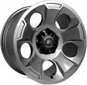 Janta Aliaj DRAKON GUN Metal w center cap 17 x 9, 5 x 5 inch (127 mm), 2007-2018 JEEP Wranglers JK