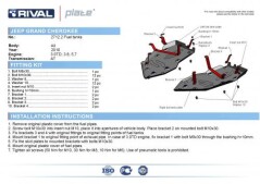 Scut rezervor Dural 6 mm pt. 2010+  Jeep Grand Cherokee 3.0TDI, 3.6, 5.7 SRT - RIVAL Automotive