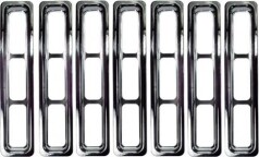 Insertie Cromata plastic pt. grila fata pt. 97-06 Jeep Wrangler TJ & Unlimited, Rugged Ridge