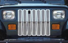 Insertie Aluminiu Cromata pt. grila fata pt. 87-95 Jeep Wrangler YJ, Rugged Ridge
